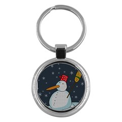 Snowman Key Chains (round)  by Valentinaart