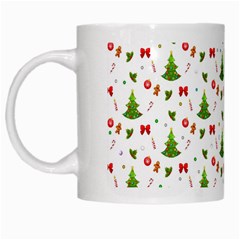 Christmas Pattern White Mugs by Valentinaart