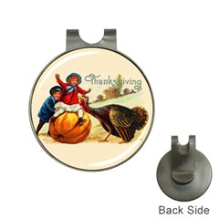 Vintage Thanksgiving Hat Clips With Golf Markers by Valentinaart