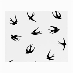 Black Bird Fly Sky Small Glasses Cloth by Alisyart