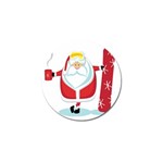 Christmas Santa Claus Golf Ball Marker (10 pack) Front