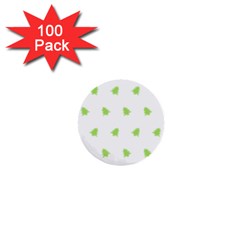 Christmas Tree Green 1  Mini Buttons (100 Pack)  by Alisyart