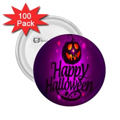 Happy Ghost Halloween 2 25  Buttons (100 Pack)  by Alisyart