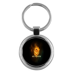Happy Halloween Pumpkins Face Smile Face Ghost Night Key Chains (round)  by Alisyart
