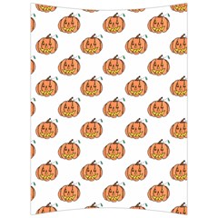 Face Mask Ghost Halloween Pumpkin Pattern Back Support Cushion by Alisyart