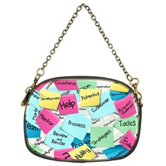 Stickies Post It List Business Chain Purses (one Side)  by Celenk