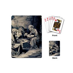 The Birth Of Christ Playing Cards (mini)  by Valentinaart