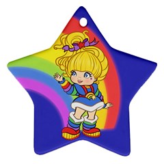 Rainbows Make Everything Better Star Ornament by Ellador
