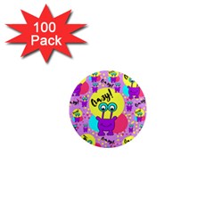 Crazy 1  Mini Magnets (100 Pack)  by gasi