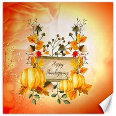 Happy Thanksgiving With Pumpkin Canvas 20  X 20   by FantasyWorld7