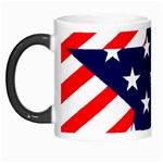 Patriotic Usa Stars Stripes Red Morph Mugs Left