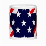 Patriotic Usa Stars Stripes Red Morph Mugs Center