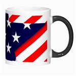 Patriotic Usa Stars Stripes Red Morph Mugs Right