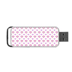 Pixel Hearts Portable Usb Flash (one Side) by jumpercat