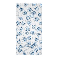 A Lot Of Skulls Blue Shower Curtain 36  X 72  (stall)  by jumpercat