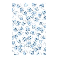 A Lot Of Skulls Blue Shower Curtain 48  X 72  (small)  by jumpercat