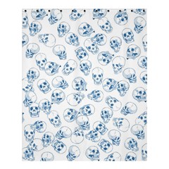A Lot Of Skulls Blue Shower Curtain 60  X 72  (medium)  by jumpercat