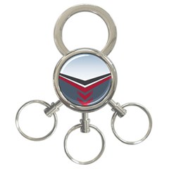 Modern Shapes 3-ring Key Chains by jumpercat