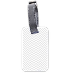 Light Chevron Luggage Tags (one Side)  by jumpercat