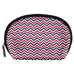 Navy Chevron Accessory Pouches (large)  by jumpercat