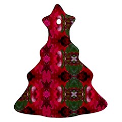 Christmas Colors Wrapping Paper Design Christmas Tree Ornament (two Sides) by Fractalsandkaleidoscopes