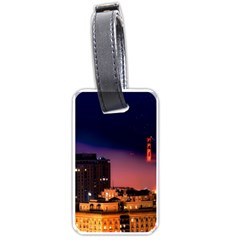San Francisco Night Evening Lights Luggage Tags (one Side)  by BangZart