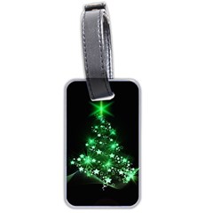 Christmas Tree Background Luggage Tags (two Sides) by BangZart