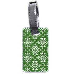 St Patrick S Day Damask Vintage Luggage Tags (two Sides) by BangZart