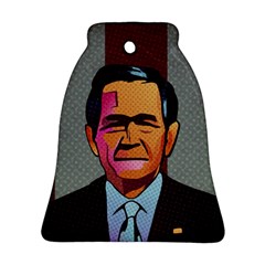George W Bush Pop Art President Usa Ornament (bell) by BangZart