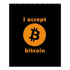 I Accept Bitcoin Shower Curtain 60  X 72  (medium)  by Valentinaart