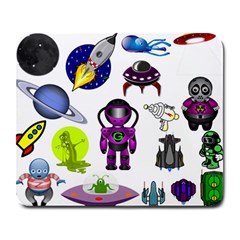 Space Clip Art Aliens Space Craft Large Mousepads by Celenk