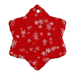 Template Winter Christmas Xmas Snowflake Ornament (two Sides) by Celenk