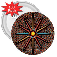 Star 3  Buttons (100 Pack)  by linceazul