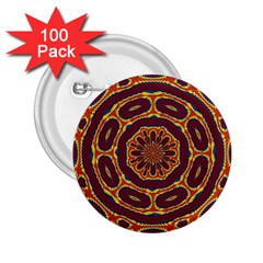 Geometric Tapestry 2 25  Buttons (100 Pack)  by linceazul