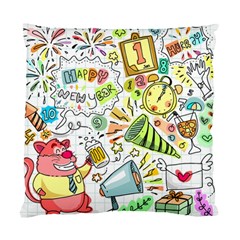 Doodle New Year Party Celebration Standard Cushion Case (two Sides) by Celenk