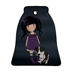 Dolly Girl And Dog Bell Ornament (two Sides) by Valentinaart