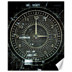 Time Machine Science Fiction Future Canvas 11  X 14   by Celenk