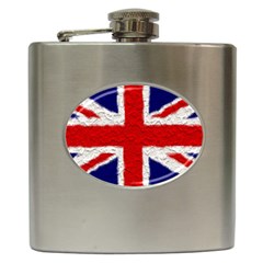Union Jack Flag National Country Hip Flask (6 Oz) by Celenk