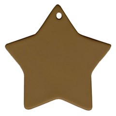 Brownish Star Ornament (two Sides) by snowwhitegirl