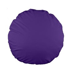 Purple Star Standard 15  Premium Round Cushions by snowwhitegirl