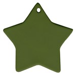 Earth Green Star Ornament (Two Sides) Front