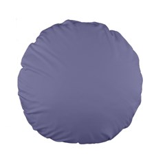 Grey Violet Standard 15  Premium Round Cushions by snowwhitegirl