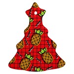 Fruit Pineapple Red Yellow Green Ornament (Christmas Tree)  Front