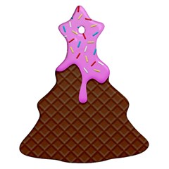 Chocolate And Strawberry Icecream Christmas Tree Ornament (two Sides) by jumpercat