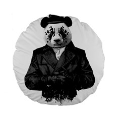 Rorschach Panda Standard 15  Premium Round Cushions by jumpercat