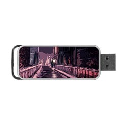 Texture Abstract Background City Portable Usb Flash (one Side) by Nexatart