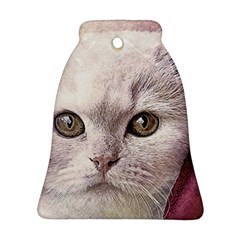 Cat Pet Cute Art Abstract Vintage Bell Ornament (two Sides) by Nexatart