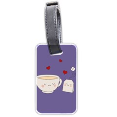 Cute Tea Luggage Tags (one Side)  by Valentinaart