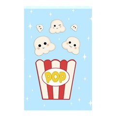 Cute Kawaii Popcorn Shower Curtain 48  X 72  (small)  by Valentinaart