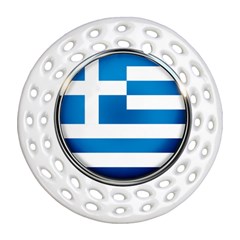 Greece Greek Europe Athens Round Filigree Ornament (two Sides) by Nexatart